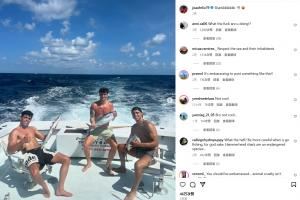 被批虐待动物?菲利克斯晒海钓鲨鱼视频，网友：请尊重海洋！